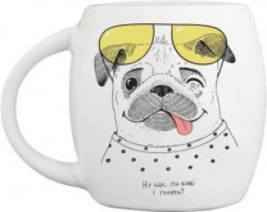 Чашка Orner Счастливый мопс 450 мл (orner-0569)
