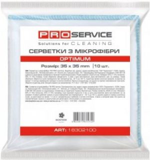 Салфетки PRO service из микрофибры Optimum 10 шт белые (18302100)