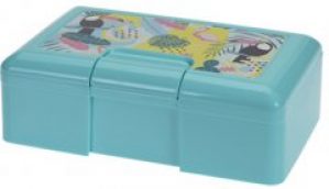Ланч-бокс La Cucina прямоугольный с рисунком 20 x 13 x 7 см Мятный (PL3000060_mint)