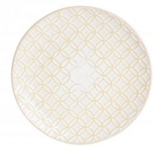 Тарелка подставная La Cucina с узором 2 20.5 см Beige (Q76000220_circles)