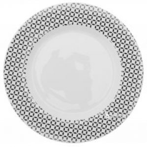 Тарелка подставная La Cucina 27 см с узором (Q75100140_white_rhomb)