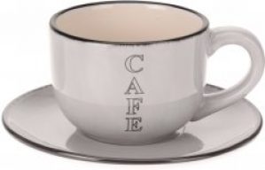 Чашка с блюдцем для чая La Cucina 200 мл White (554602440_white)