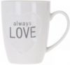 Чашка Excellent Houseware 350 мл (Q75900210_always_love_white)