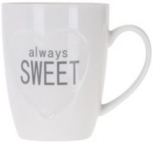Чашка Excellent Houseware 350 мл (Q75900210_always_sweet_white)