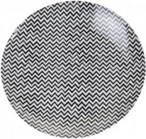 Тарелка обеденная круглая Excellent Houseware 26 см (Q75888100_zigzag)