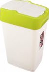 Ведро мусорное пластиковое Heidrun Push&Up с крышкой 33х26 h51 см 35 л Салатовое (1342_салатовый)