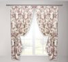 Короткие шторы для кухни Adagio Windows Decor Моника 3 с цветочным принтом 140х170см (2шторы)