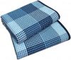 Покрывало Vladi Клетка 140x200 синее (4820000004255)