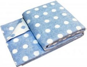 Плед детский Vladi Vladi горох синий 110x140 (4820000004364)