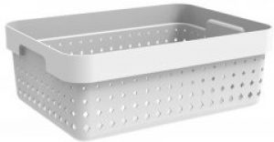 Корзинка Plast Team Seoul М 26.8х13.1х35.7 см Белая (6024tea-белый)
