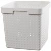 Корзинка Plast Team Seoul XL 29.6 x 29.6 x 29.6 см Белая (6026tea-белый)
