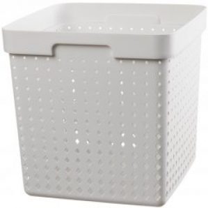 Корзинка Plast Team Seoul XL 29.6 x 29.6 x 29.6 см Белая (6026tea-белый)