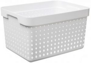 Корзинка Plast Team Seoul L 26.8x20.9x35.7 см Белая (6025tea-белый)