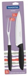 Набор ножей Tramontina Plenus 23498/010 2 шт Черный (7891112229228)