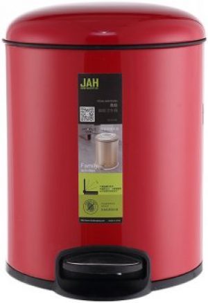 Ведро для мусора JAH с педалью 4 л Красное (6308Kmd)