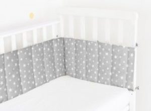Бортик в детскую кроватку Cosas Welt Bed Starsfall W-Grey 30х180 (4822052041963)
