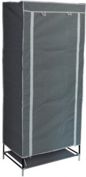 Портативный шкаф-органайзер Supretto Home на 1 секцию 70х45х145 см Серый (4506-0004)