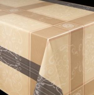 Скатерть УкрСкатерть Премиум 140х200 Персиковая (573031020)