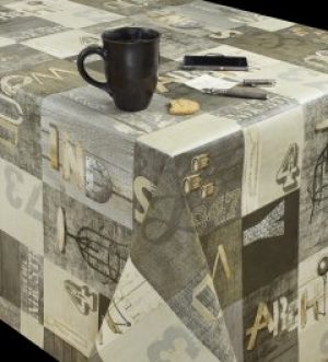 Скатерть УкрСкатерть Премиум 140х220 Коричневая (573362022)