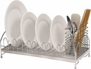 Сушка настольная для посуды Lemax с держателем приборов Хром (LF-514)