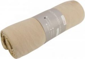 Простынь трикотажная Home Line на резинке бежевая 90х200 (2600001548464)