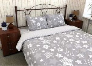 Комплект постельного белья Руно Бязь набивная 143х215 Grey star (1.114Б_Grey star_1) (2000009614510)