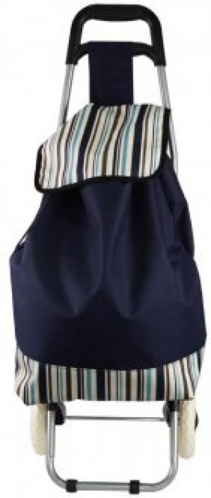 Сумка-тележка Supretto хозяйственная на колесах 35 л Cиняя (C143)
