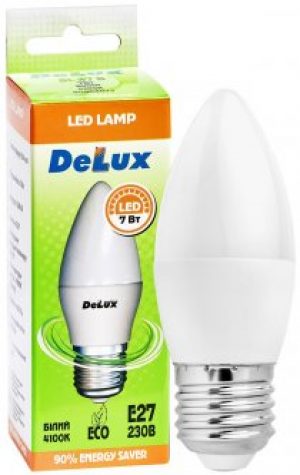 Светодиодная лампа Delux BL37B 7Вт 4100K 220В E27 (90011756)