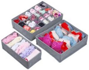 Набор органайзеров для белья Supretto 3 шт Серый (5722-0002)