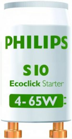 Стартер Philips S10 4-65W SIN 220-240V WH EUR/12X25CT 8 шт (928392220230R)