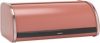 Хлебница со сдвигающейся крышкой Brabantia Roll Top 17.3x44.5x26.2 см из нержавеющей стали Терракотовая (304781)