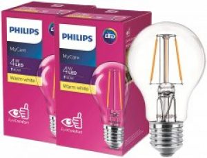 Светодиодная лампа Philips Filament LED Classic 4-40W A60 E27 830 CL NDAPR 2 шт (929001974708F)