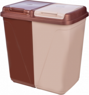 Корзина для белья Violet House 0043 Coffee (0043 Coffee с/к 45+45 л)