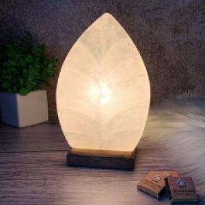 Соляная лампа- Ночник HealthLamp Листик с регулятором яркости в Подарочной упаковке