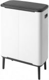 Бак для мусора Brabantia Bo Touch Bin Hi 60 л Белый с чёрным (130205)