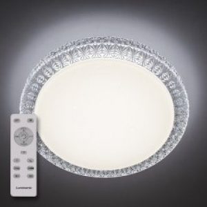 Потолочный светодиодный светильник с пультом ДУ LUMINARIA PLUTON 40W R400 SHINY 220V IP20