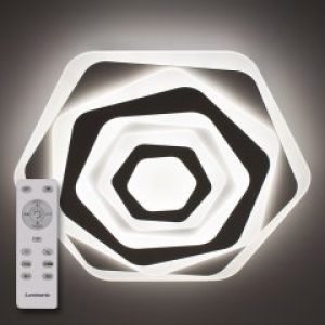Потолочный светодиодный светильник с пультом ДУ LUMINARIA GEOMETRIA SOTA 80W ST500 WHITE 220V IP20