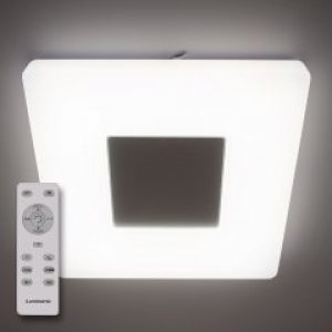 Потолочный светодиодный светильник с пультом ДУ LUMINARIA QUADRON 50W S470 WHITE 220V IP20