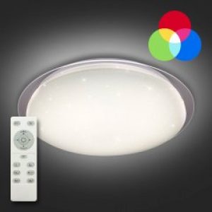 Потолочный светодиодный светильник с пультом ДУ LUMINARIA SATURN 25W RGB R400 SHINY 220V IP20