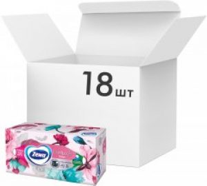Упаковка салфеток Zewa Family трехслойных 18 пачек по 90 шт (7322540589573)