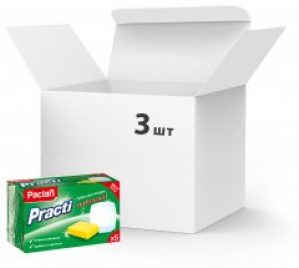 Упаковка губок кухонных Paclan Practi Universal 3 шт по 5 губок (4610015984132)