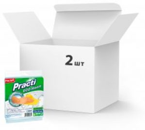Упаковка салфеток губчатых Paclan Practi 2 шт по 2 салфетки (4014100003621)