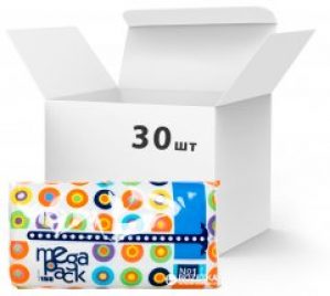 Упаковка салфеток универсальных Bella №1 Mega Pack бумажных двухслойных 30 пачек по 100+50 шт (BE-042-U150-008)