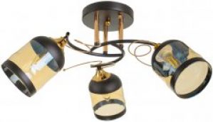 Люстра Brille LK-706S/3 E27 BK+FG (24-541)