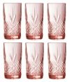 Набор высоких стаканов Luminarc Зальцбург Pink 6 шт х 380 мл (P9166/1)