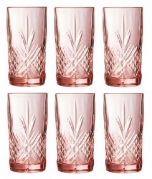 Набор высоких стаканов Luminarc Зальцбург Pink 6 шт х 380 мл (P9166/1)