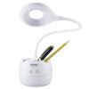 Лампа настольная TGX-772 ночник с micro usb + 3-режима яркости и органайзер Белая (11971)
