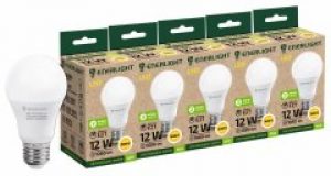 Светодиодная лампа Enerlight A60 12W 3000K E27 (A60E2712SMDWFRR) 5 шт