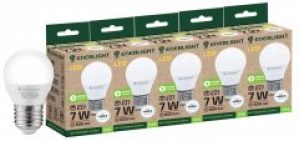 Светодиодная лампа Enerlight G45 7W 4100K E27 (G45E277SMDNFRR) 5 шт