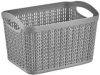 Корзина UCS Knit прямоугольная 3.3 л Серый металлик (93006.2)